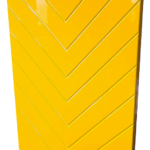 Frente usinada com malha perfurada