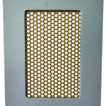 Divisória com malha perfurada